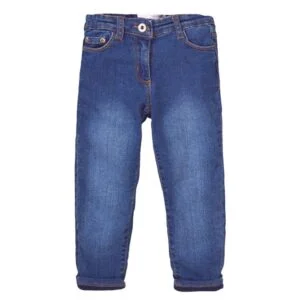 Kalhoty dívčí podšité džínové s elastanem