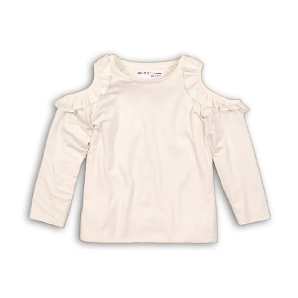 Tričko dívčí s dlouhým rukávem a holými rameny