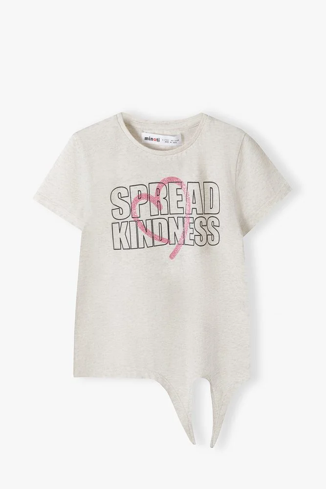 Tričko dívčí s krátkým rukávem zavazovací