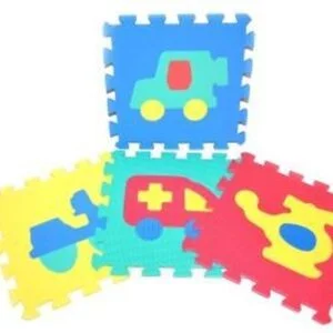Měkké puzzle bloky dopravní prostředky 30 cm