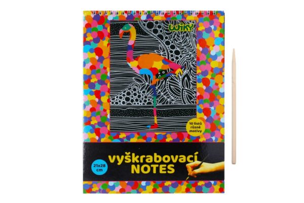 Vyškrabovací notes 21x28cm / 10 listů