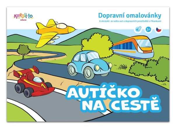 Autíčko na cestě omalovánka A5