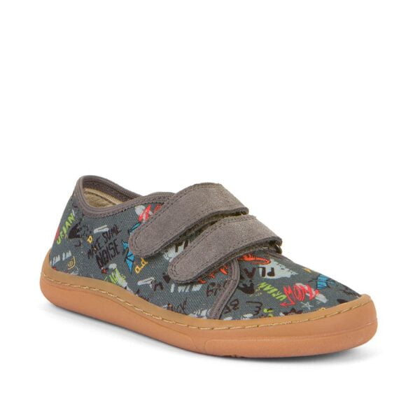Chlapecké barefoot tenisky CANVAS Gray Froddo G1700390-1 - šedá - 27