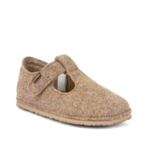 Dětské barefoot bačkory FLEXY WOOLY Beige Froddo G1700378-4 - béžová - 30
