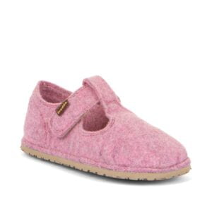 Dívčí barefoot bačkory FLEXY WOOLY Pink Froddo G1700378-7 růžová - 30