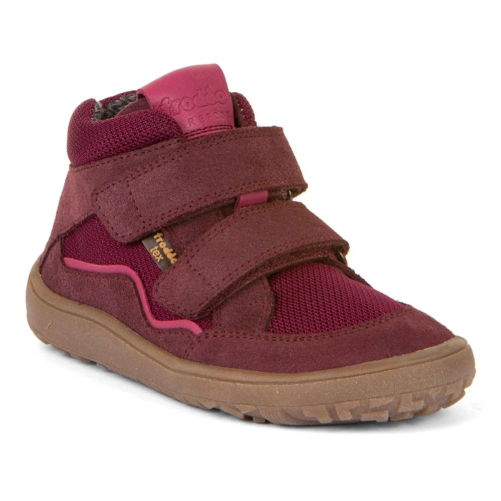 Dívčí barefoot boty TEX AUTUMN  Bordeaux Froddo G3110254-4 červená - 40