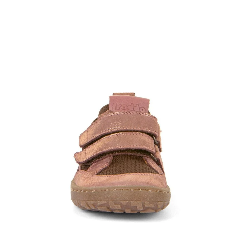 Dívčí barefoot tenisky BASE Pink/Gold Froddo G3130259-6 - růžová - 35