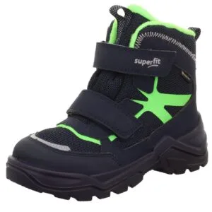 Chlapecké zimní boty SNOW MAX Blue/Light Green Gore-TEX