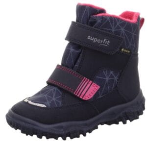 Dívčí zimní boty HUSKY Blue/Pink Gore-Tex