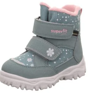 Dívčí zimní boty HUSKY1 Light Green/Pink Gore-Tex