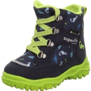 Chlapecké zimní boty HUSKY1 Blue/Light Green Gore-Tex