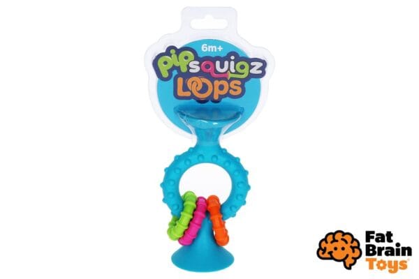 Chrastítko pipSquiz Loops modré