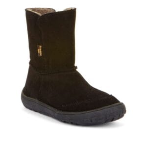 Dětské zimní barefoot boty TEX SUEDE  Black