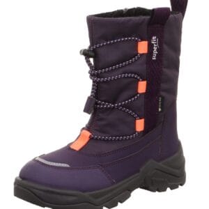 Dívčí zimní boty barefit SNOW MAX Purple Gore-Tex
