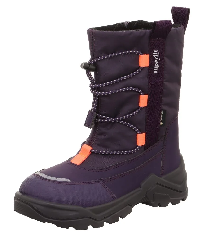 Dívčí zimní boty barefit SNOW MAX Purple Gore-Tex