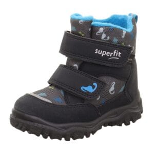 Chlapecké zimní boty HUSKY1 Gray/Light Blue Gore-Tex