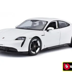 Bburago 1:24 Porsche Taycan Turbo S 2019 Carrara White