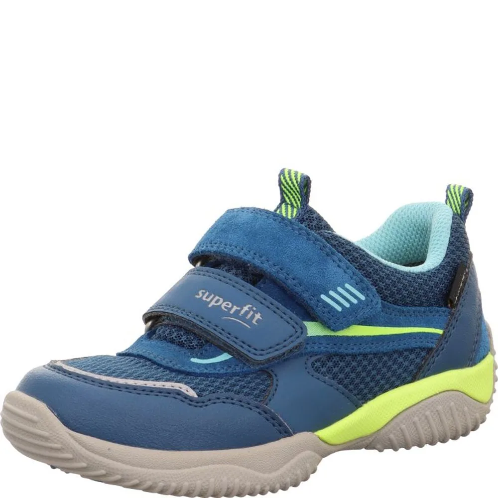 Chlapecké celoroční boty STORM Blue/Yellow Goretex