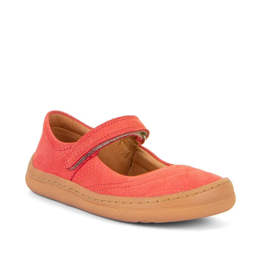 Dívčí barefoot baleríny MARY J Coral Froddo G3140184-7 červená - 38