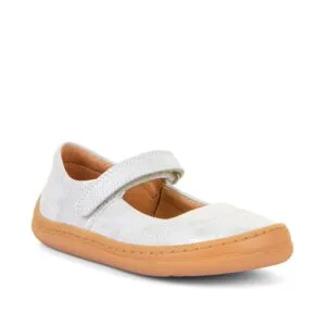Dívčí barefoot baleríny MARY J Silver Froddo G3140184-6 stříbrná - 37