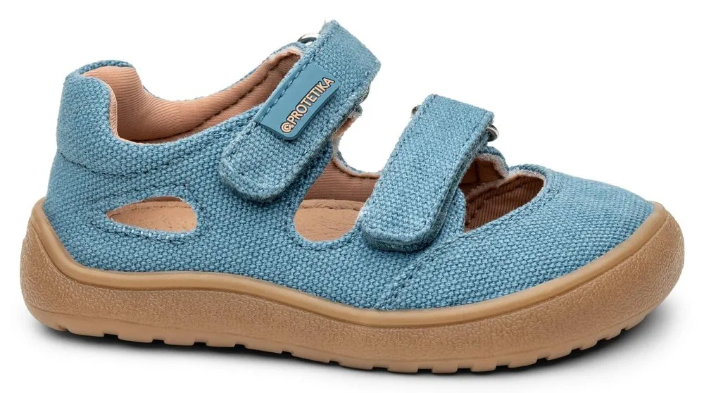 Chlapecké barefoot sandály PROTETIKA TAFI JEANS modrá - 33