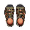 Chlapecké sandály KEEN SEACAMP II CNX dark olive/gold flame - 30