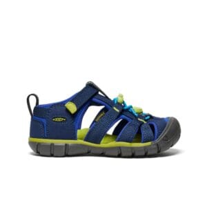 Chlapecké sandály KEEN SEACAMP II CNX  naval academy/chartreuse - 27/28