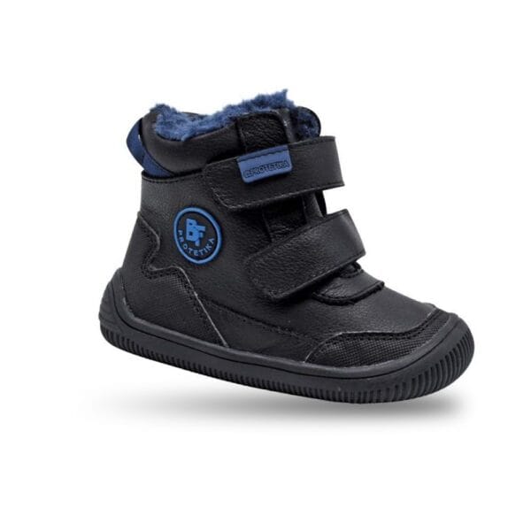 Chlapecké zimní boty Barefoot TARIK BLACK