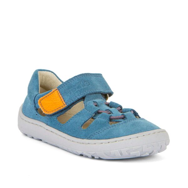 Dětská barefoot sandály ELASTIC Jeans Froddo G3150262-14 světle modrá - 35
