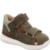 Dětské sandály BUMBLEBEE Green/Light Green Superfit 1-000395-7000 zelená - 28