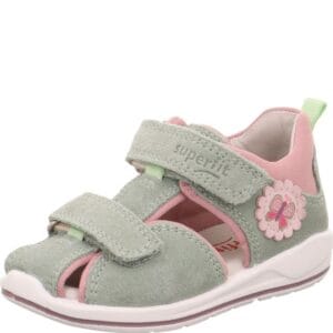 Dívčí sandály BOOMERANG Light Green/Pink Superfit 1-000866-7500 světle zelená - 25