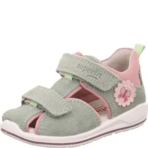 Dívčí sandály BOOMERANG Light Green/Pink Superfit 1-000866-7500 světle zelená - 25