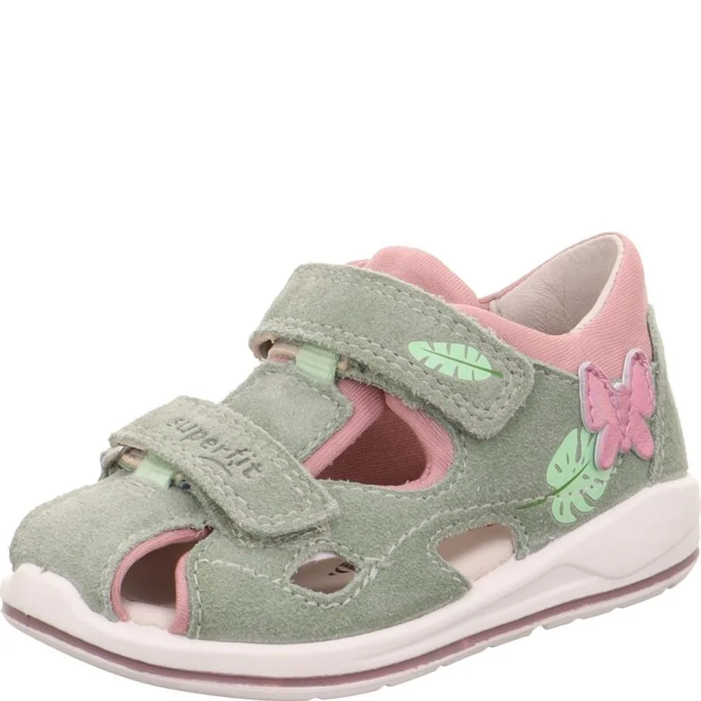 Dívčí sandály BOOMERANG Light Green/PinkPurple Superfit 1-000869-7500 světle zelená - 28