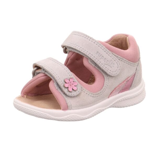 Dívčí sandály POLLY Light Gray/Pink Superfit 1-600096-2500 šedá - 25