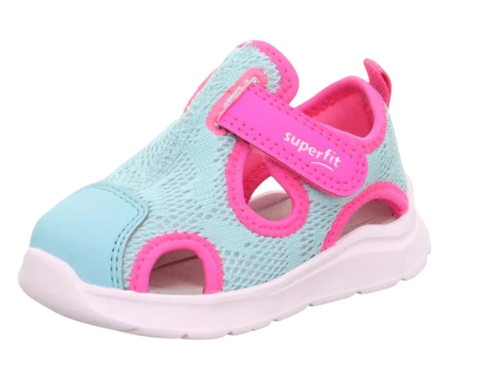 Dívčí sandály WAVE Light green/Pink Superfit 1-000481-7510 zelená - 27