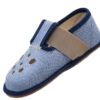 Barefoot chlapecké přezůvky Pegres BF03 textil - modrá - 32