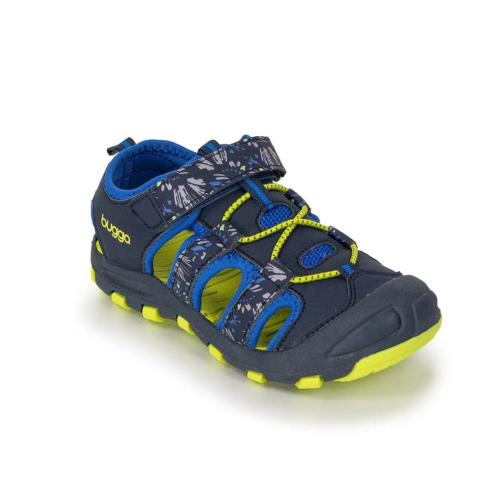 Chlapecké sandály BUGGA LUMA Dark Blue/Yellow - tmavě modré - 38