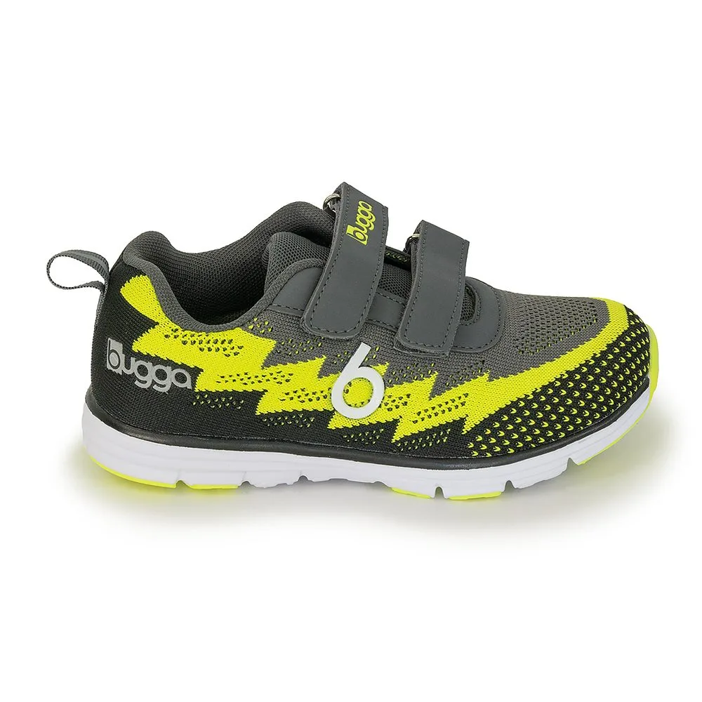 Dětské lehké sportovní tenisky BUGGA HONE Gray/Yellow/Black - 38