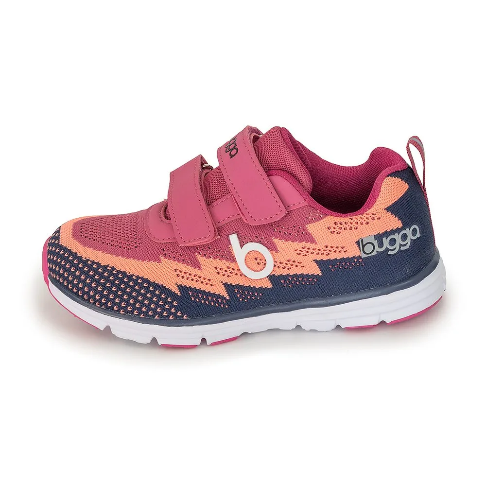 Dívčí lehké sportovní tenisky BUGGA HONE Purple/Orange/Dark Blue - 38