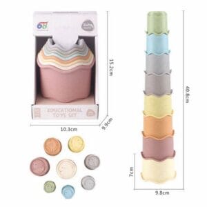 Kelímky stohovací věž 40