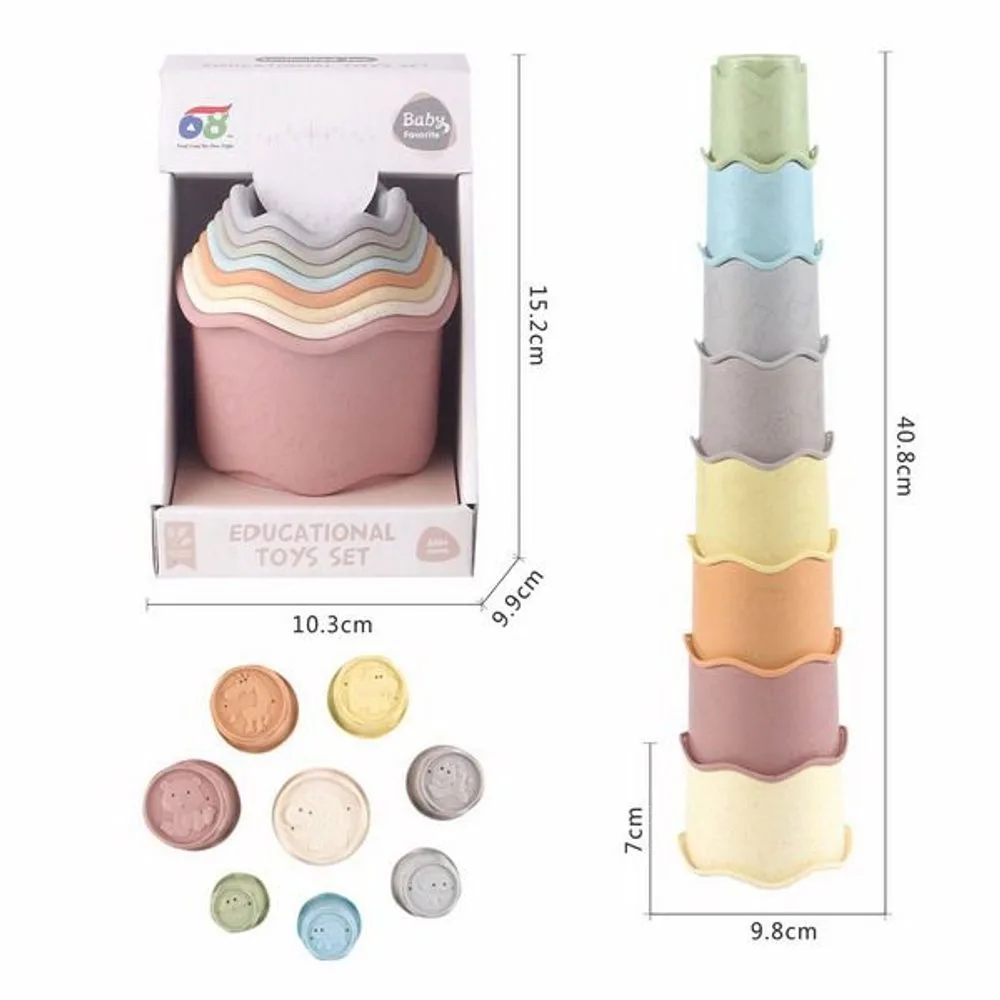 Kelímky stohovací věž 40