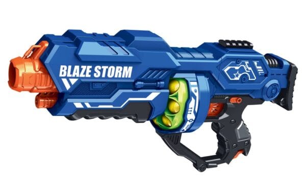Puška na pěnové míčky s rotačním zásobníkem 44 cm