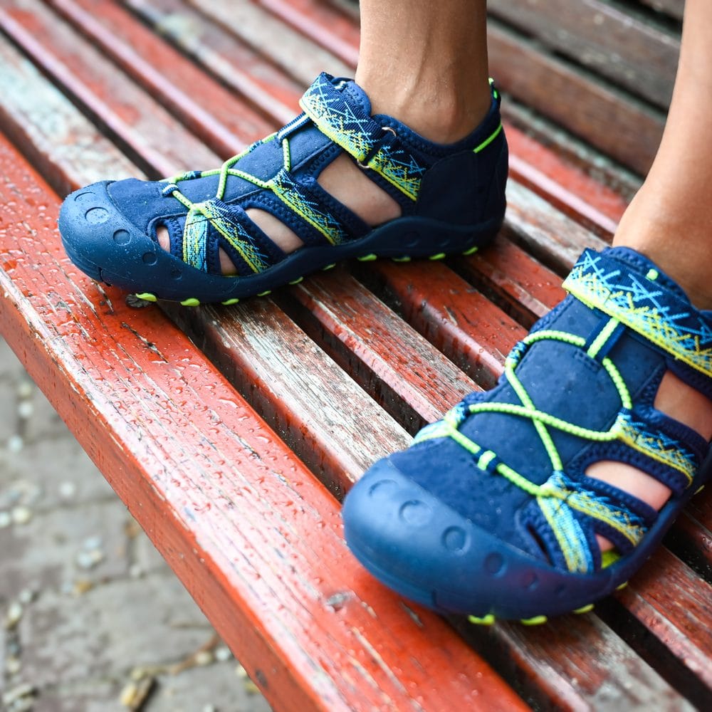 Chlapecké sandály BUGGA TIKI Dark Blue/Green - tmavě modré - 38