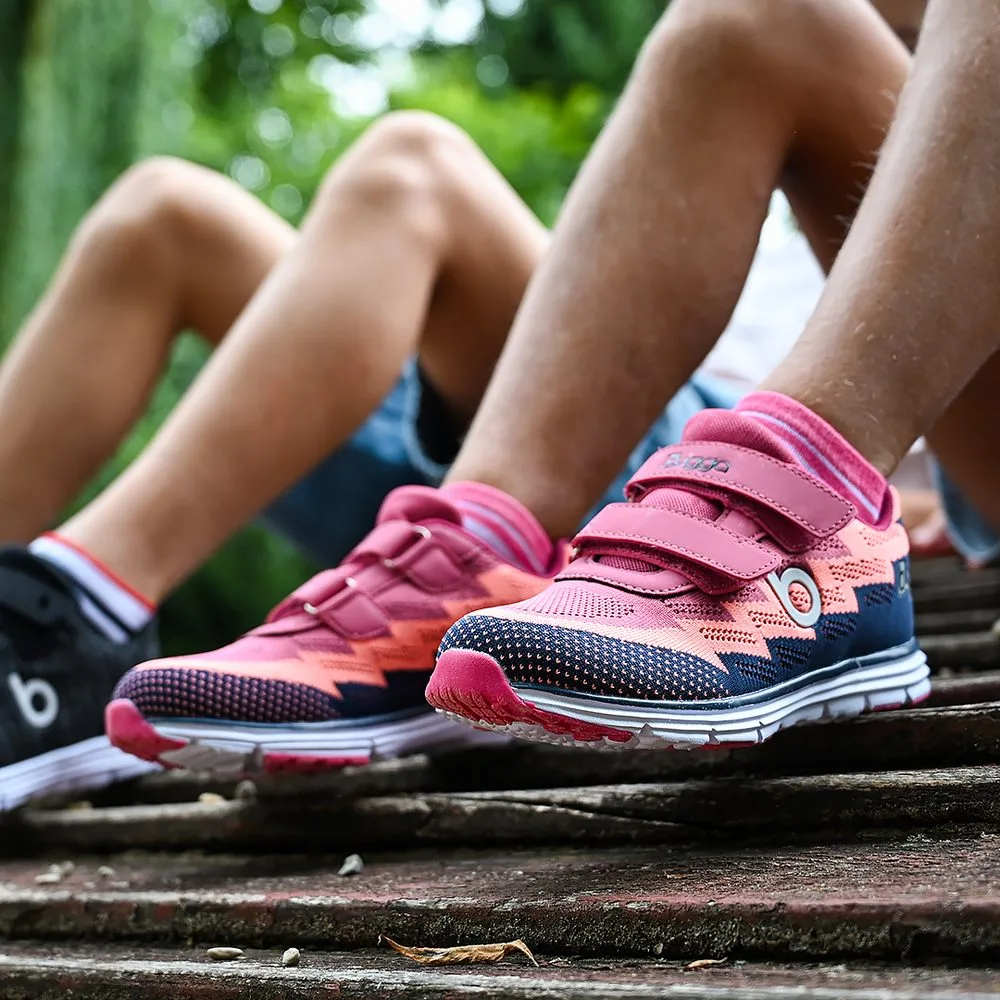 Dívčí lehké sportovní tenisky BUGGA HONE Purple/Orange/Dark Blue - 38