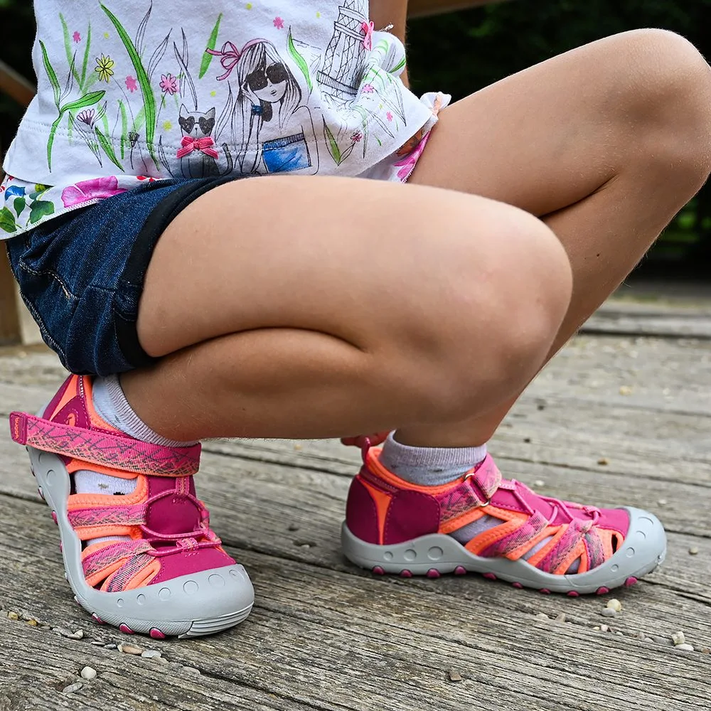 Dívčí sandály BUGGA TIKI Pink/Orange - růžové - 38