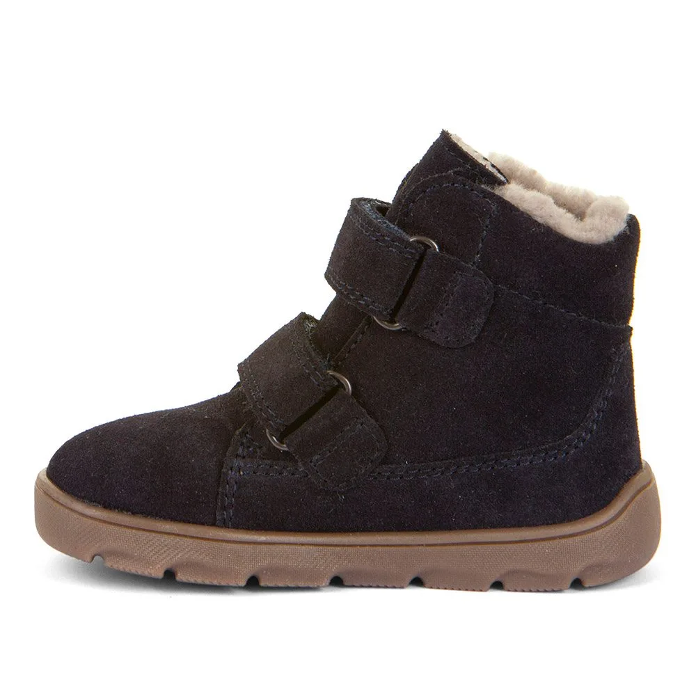Chlapecké zimní barefoot boty ZERU TEX FURRY Dark Blue Froddo G2110151 - 34