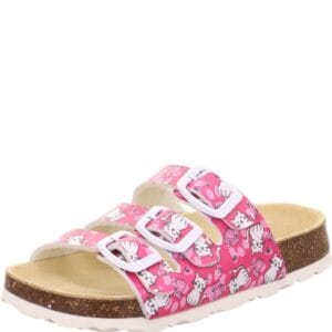 Dívčí korkové pantofle Superfit FOOTBAD Pink/Multicolored 1-800113-5650 - 32
