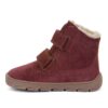Dívčí zimní barefoot boty ZERU TEX FURRY Bordeaux Froddo G2110151-4 - 35