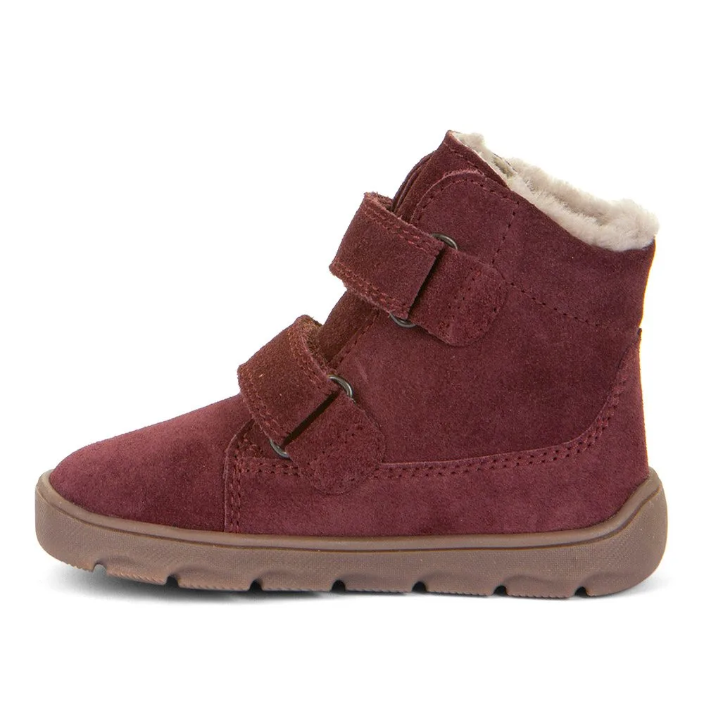 Dívčí zimní barefoot boty ZERU TEX FURRY Bordeaux Froddo G2110151-4 - 35