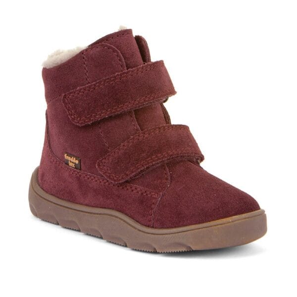 Dívčí zimní barefoot boty ZERU TEX FURRY Bordeaux Froddo G2110151-4 - 35